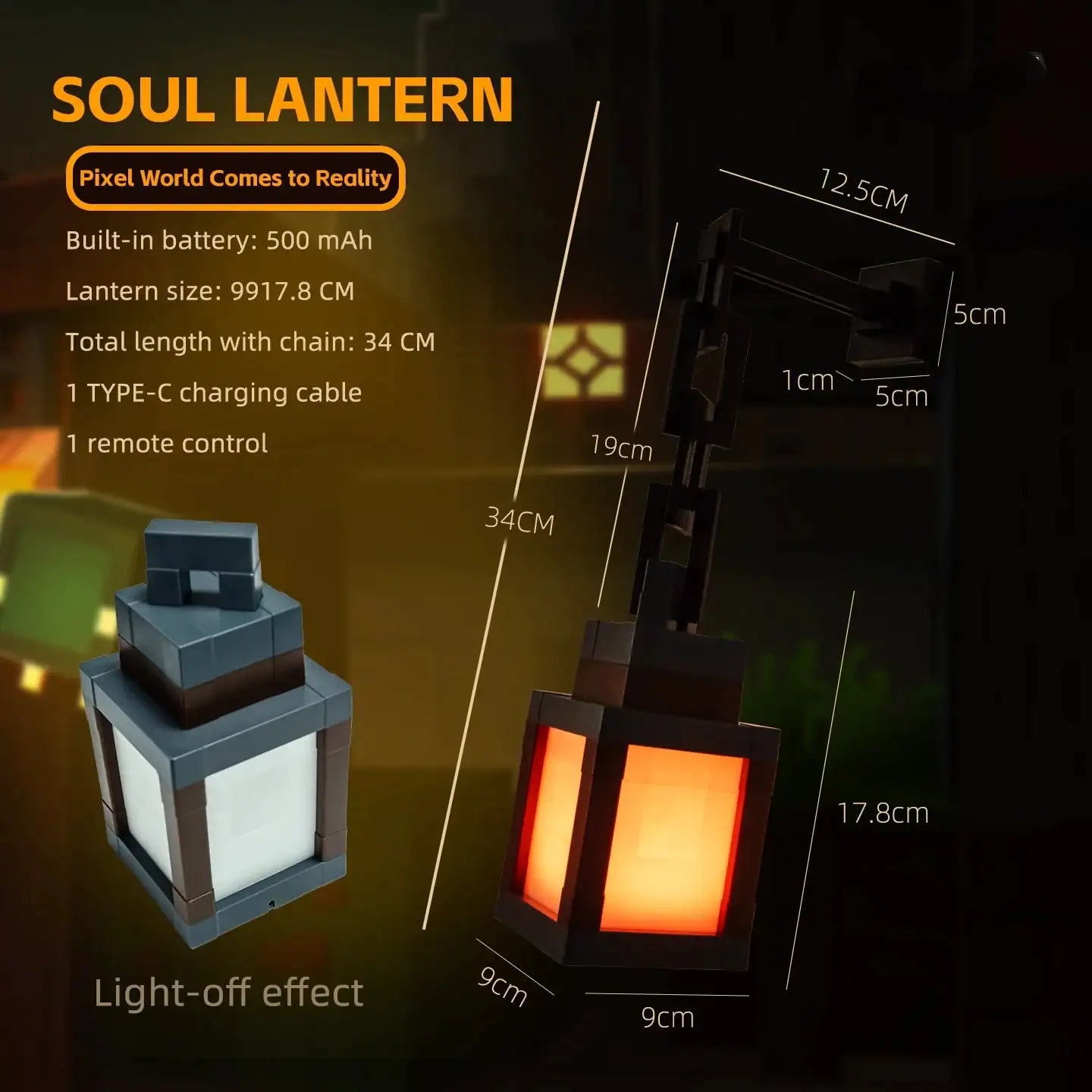 GixBoxx™ Minecraft Lantern