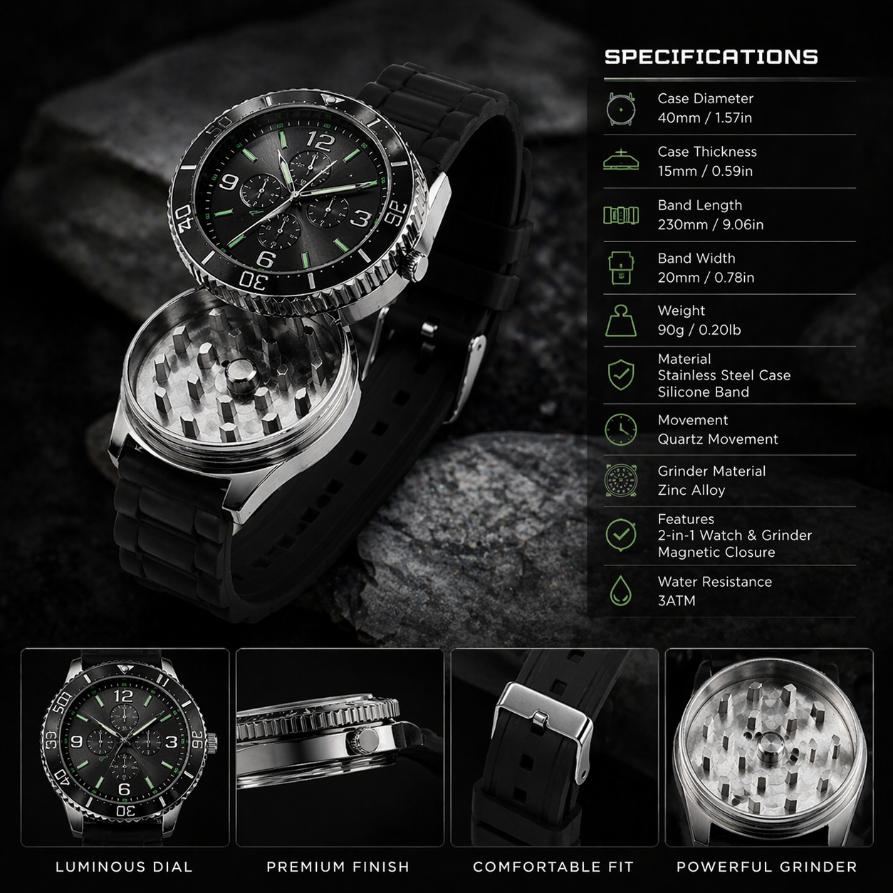 GixxBox™ - GrindTime Pro Watch