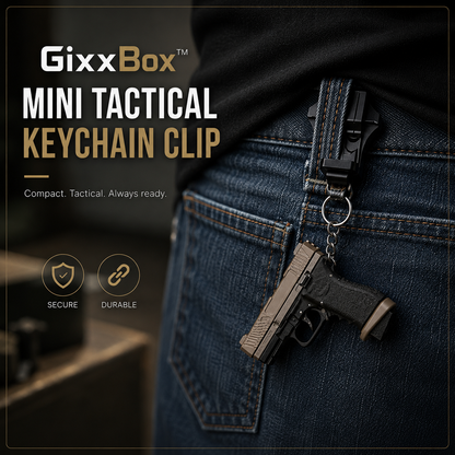 GixxBox™ - Mini Tactical Keychain Clip
