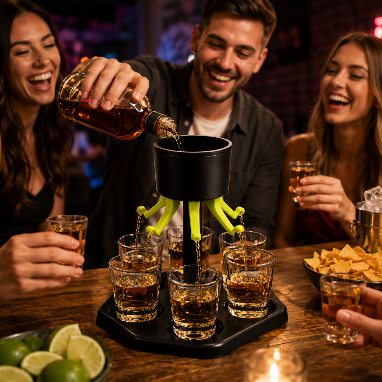 ShotFlow™ 6-Way Party Drink Dispenser
