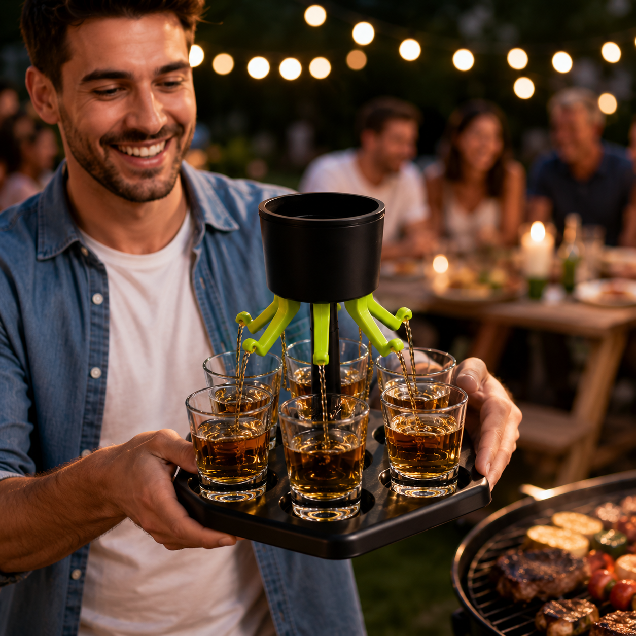 ShotFlow™ 6-Way Party Drink Dispenser