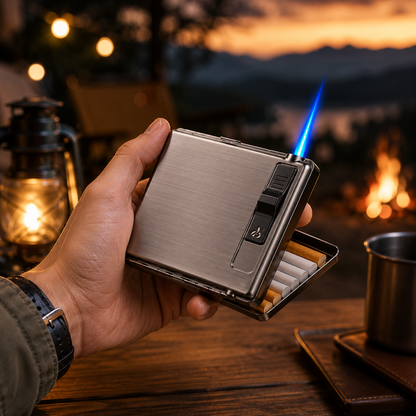 FlameBox™ – Windproof Case & Lighter