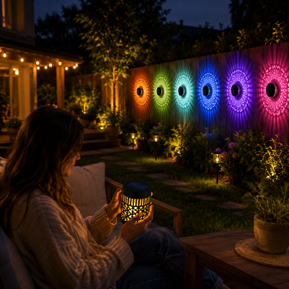 GixxBox™ Solar Mandala Projection Light
