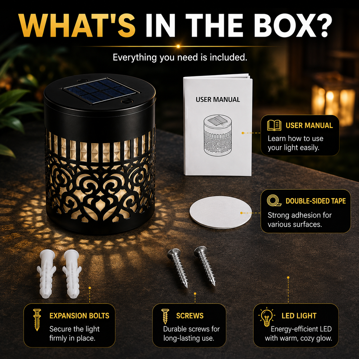 GixxBox™ Solar Mandala Projection Light