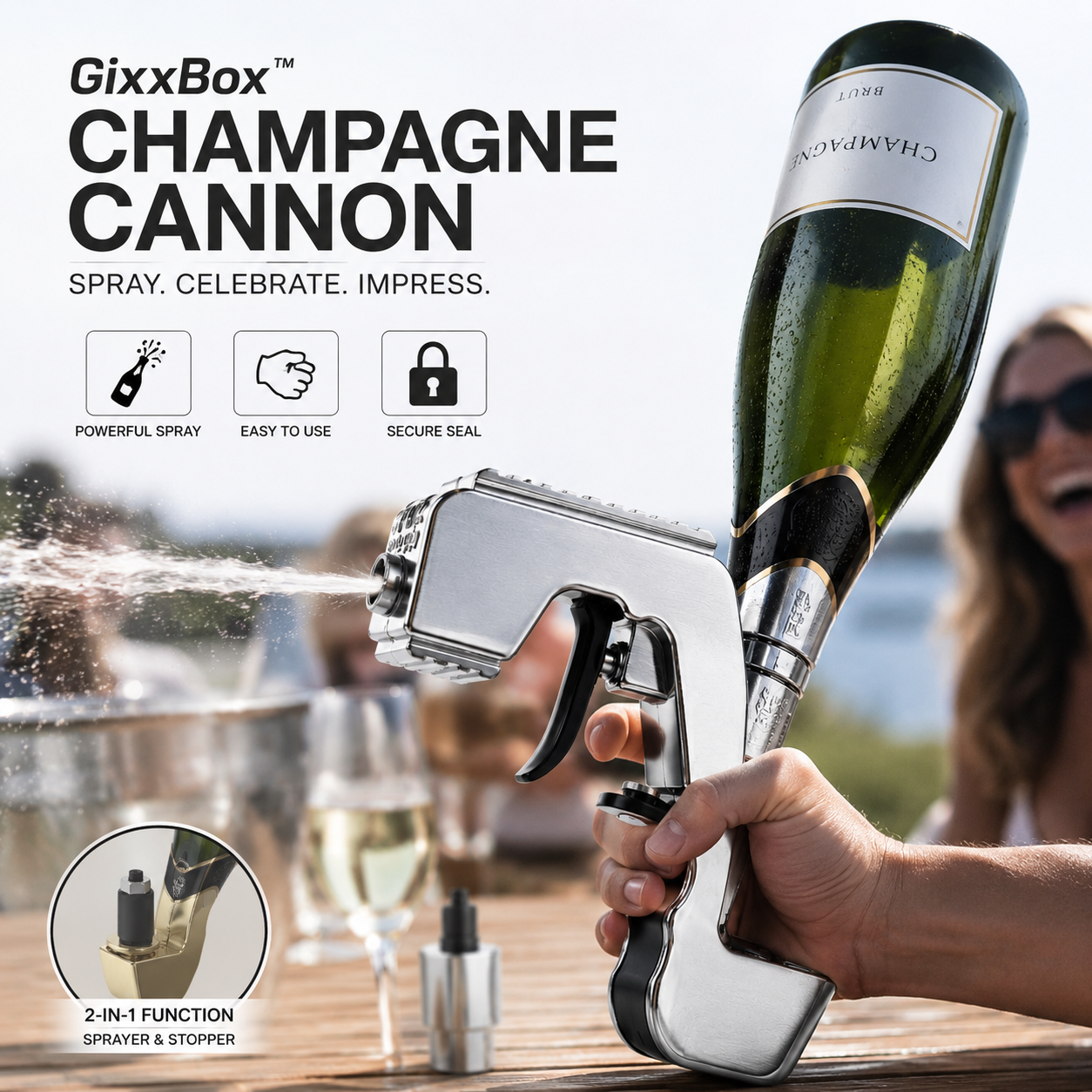GixxBox™ Champagne Cannon
