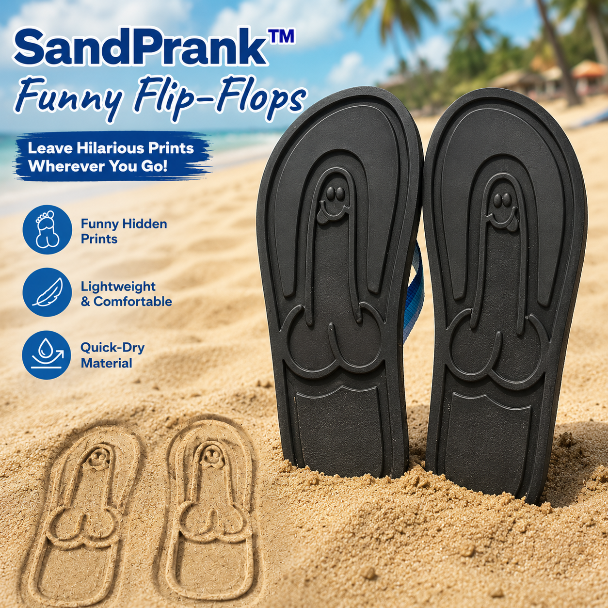 SandPrank™ Funny Flip-Flops