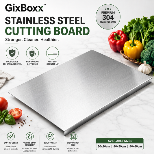 GixBoxx™ Stainless Steel Cutting Board