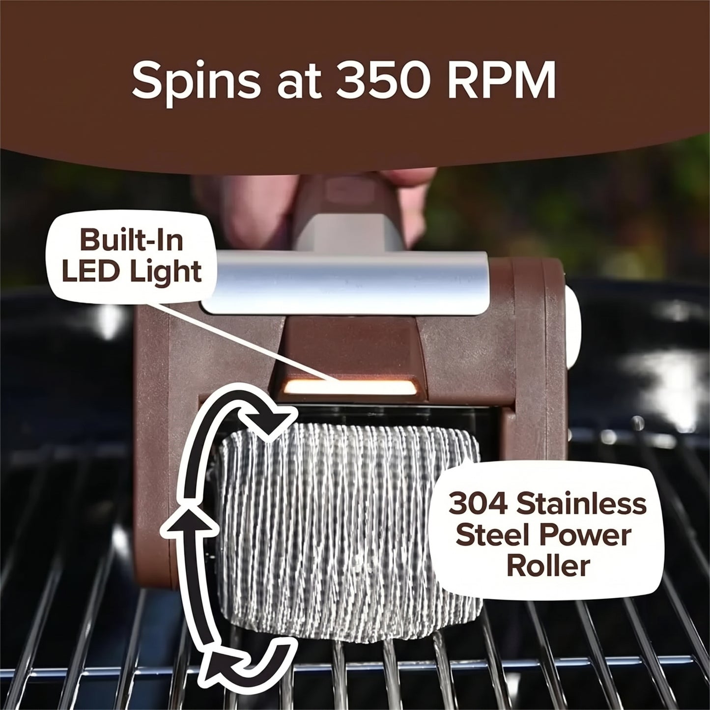 GrillShine™ – Electric Roller Grill Cleaner